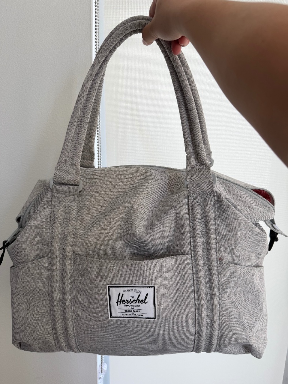 NWOT Light Gray Herschel Handcarry/Duffle Bag